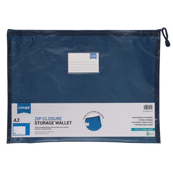 Concept A3+ Mesh Wallet - ABC School Supplies