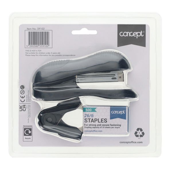 Concept Heavy Duty Stapler And Remover Incl Free Box 500 Staples - ABC School Supplies
