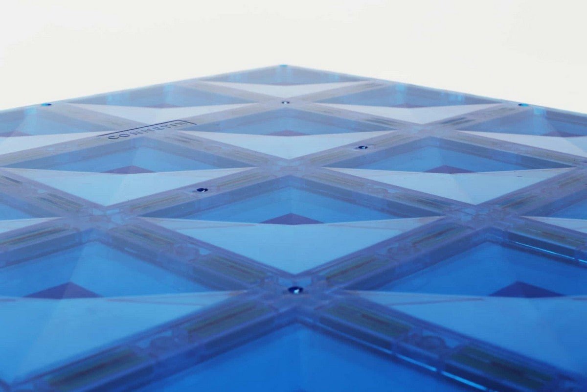 Connetix Rainbow Blue and Green Base Plate Set of 2 - ABC School Supplies