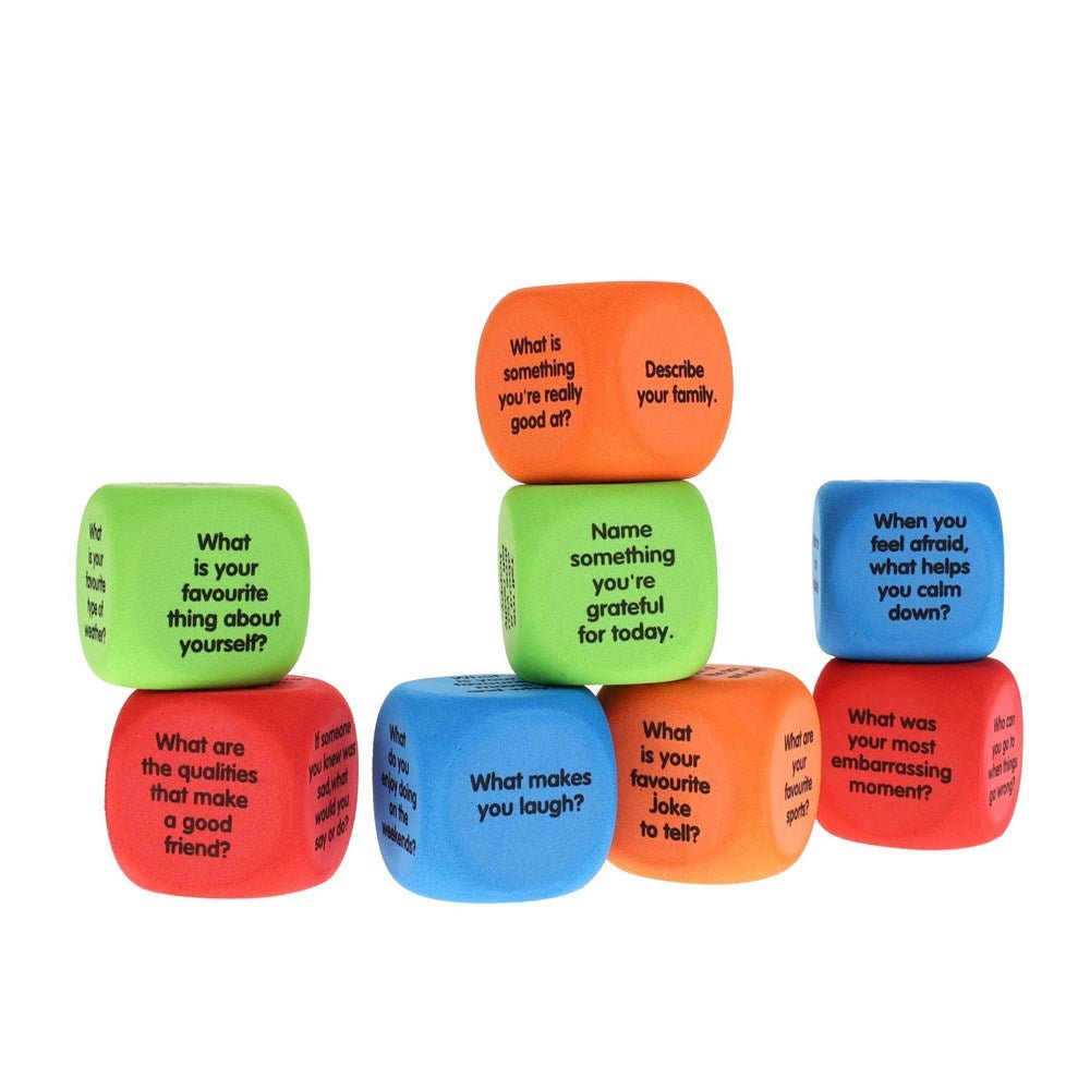 Conversation Soft Dice Tub of 8 - ABC School Supplies
