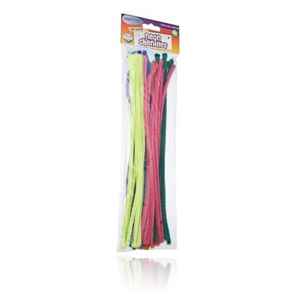 Craft Neon Pipe Cleaners 300mm Value Pack of 504 - ABC School Supplies