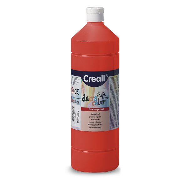 Creall 1 Litre Bottle Poster Paint - Red - ABC School Supplies