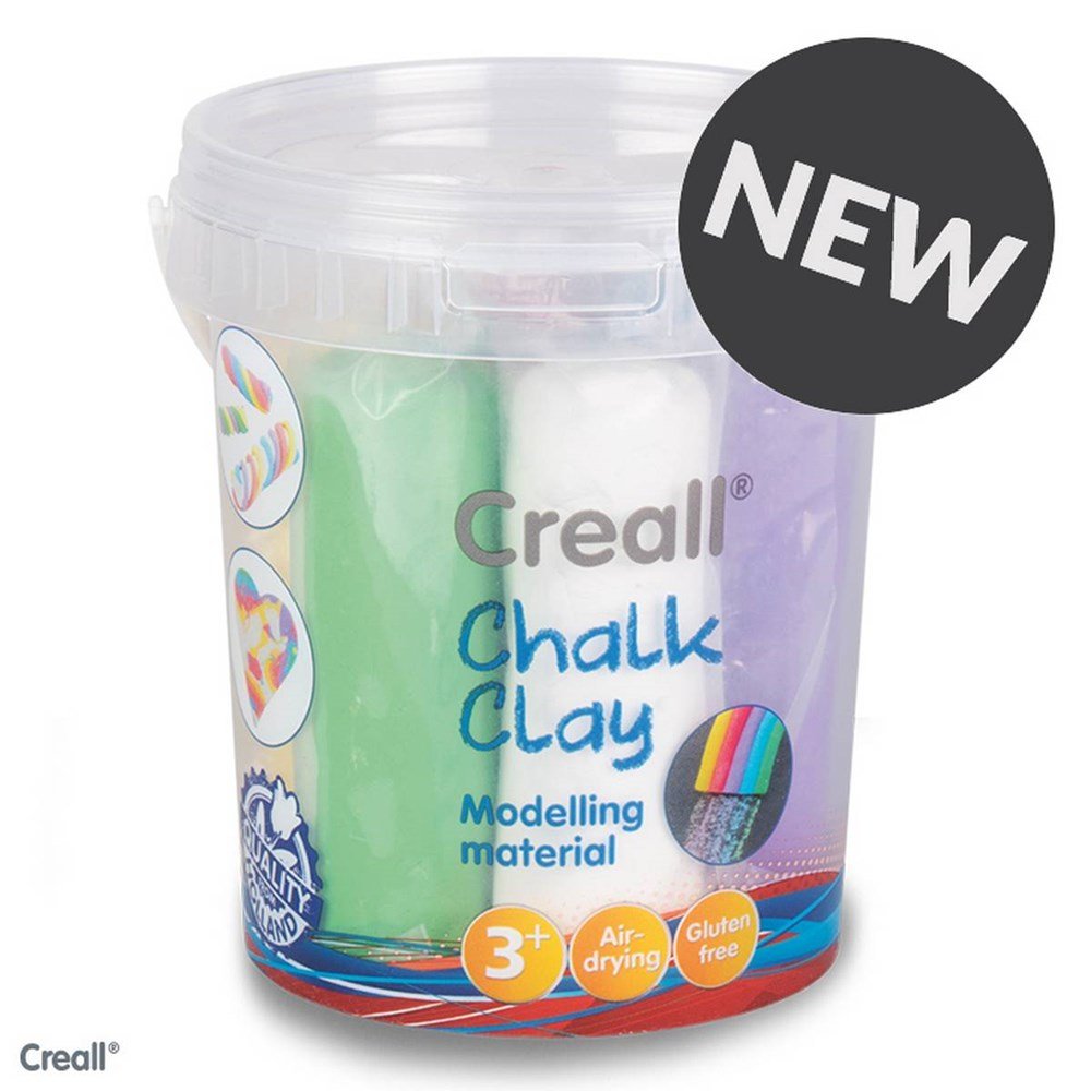 **Creall Chalk Clay 6 Assortded Colours 750G - ABC School Supplies