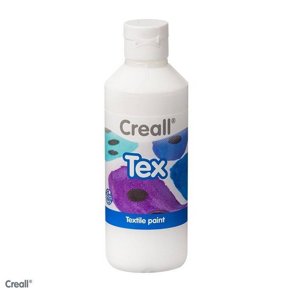 Creall Textile Paint - 250Ml White - ABC School Supplies