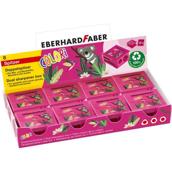 **Eberhard Faber Dual Sharpener - Pink - ABC School Supplies