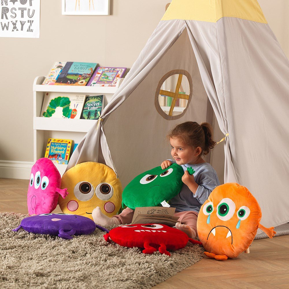Eden Learning Monster Emotion Cushions - Pack Of 8 - ABC School Supplies