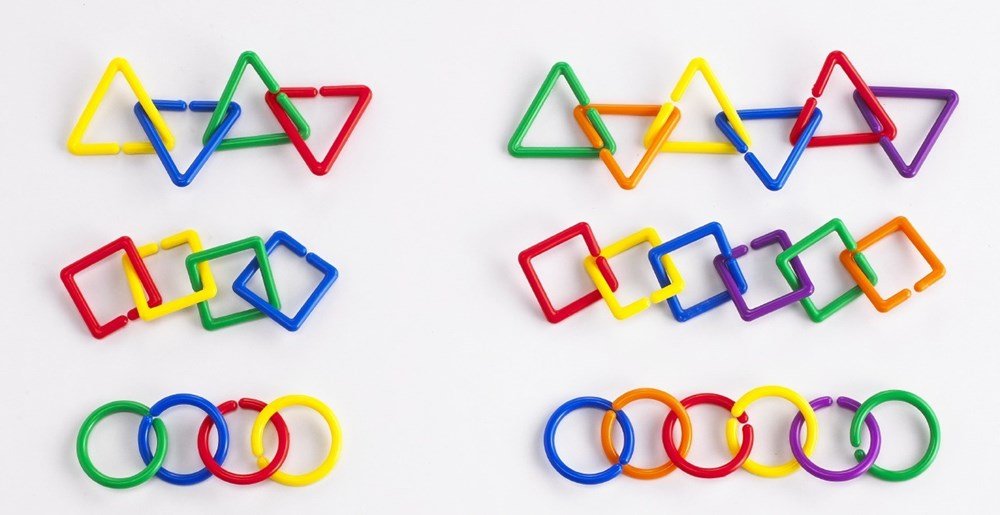 **Edx Education Shape Links Set of 500 - ABC School Supplies