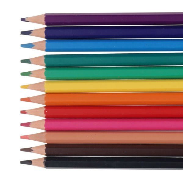 Erasable Colouring Pencils Pack of 12 - ABC School Supplies