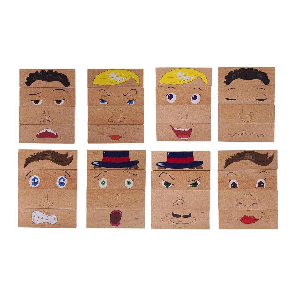 How Am I Feeling Wooden Blocks