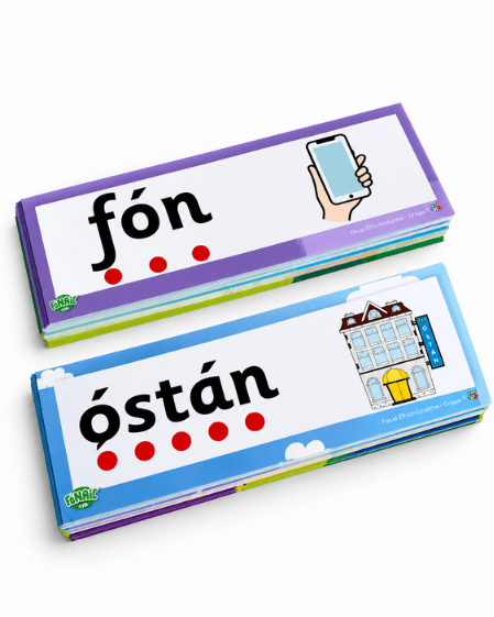Fónaic le Fís Focail Dhíchódaithe Set Of 86 - ABC School Supplies