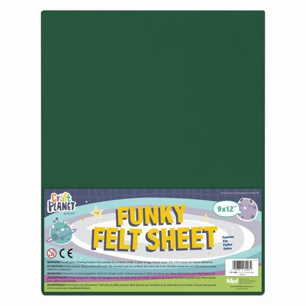 Funky Felt 9x12" Forest - Pack of 24 - ABC School Supplies