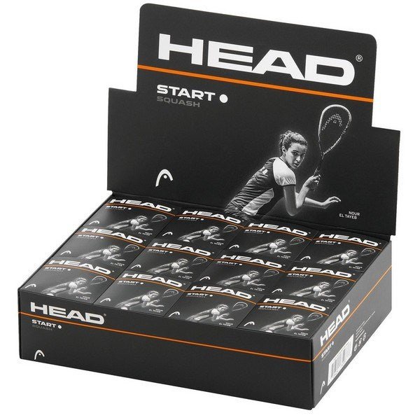 Head Start Squash Balls - Single White Dot - Box Of 12 - ABC School Supplies