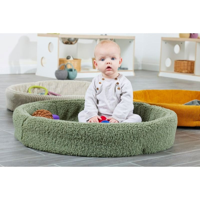Cosy Deep Tuff Tray Mat - Cocoon Cover In Earthy Green