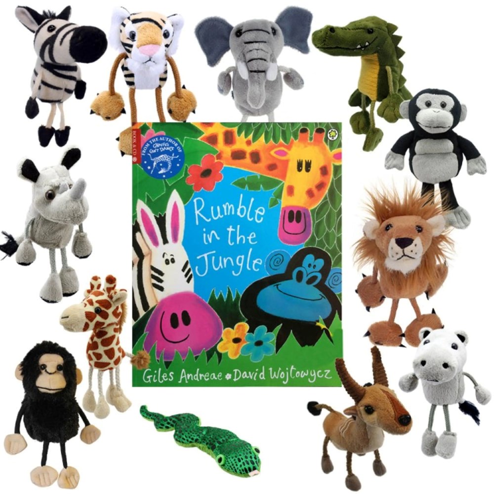 Rumble In The Jungle Puppet and Book Set