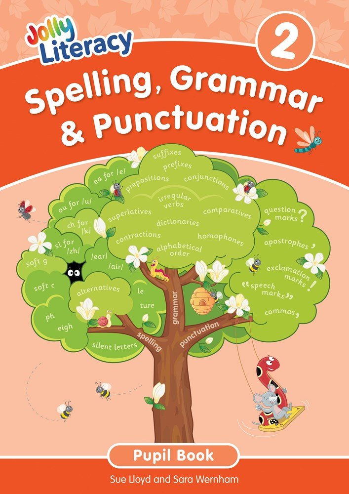 Jolly Literacy: Spelling, Grammar & Punctuation Pupil Book 2 (Precursive letters) - ABC School Supplies