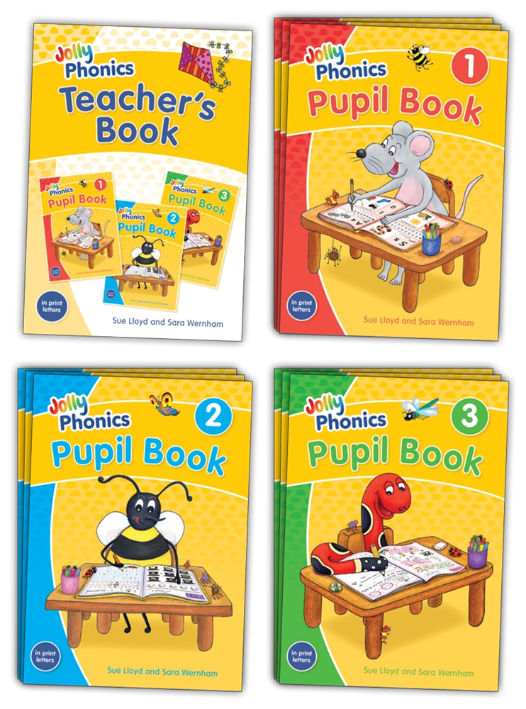 Jolly Phonics Class Set (Colour In Print Letters) - ABC School Supplies