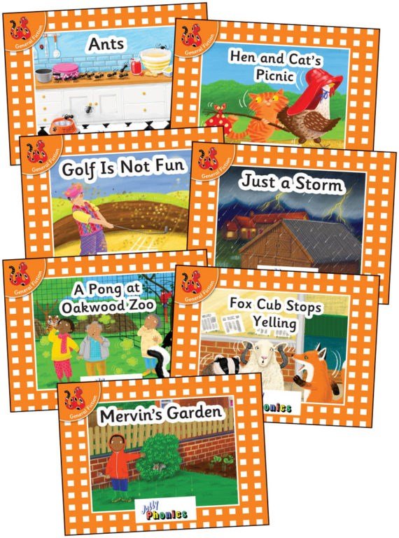 Jolly Phonics Decodable Readers Level 0 (Orange Level) Complete Set (Pack Of 21) - ABC School Supplies