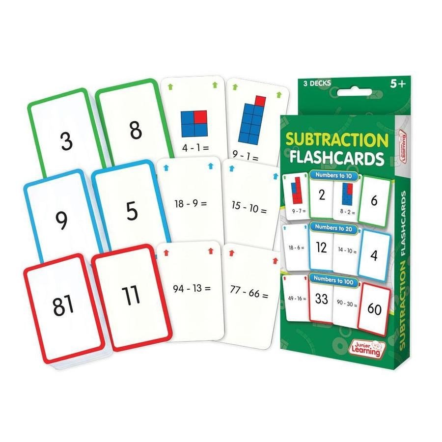 Junior Learning Subtraction Flashcards - ABC School Supplies