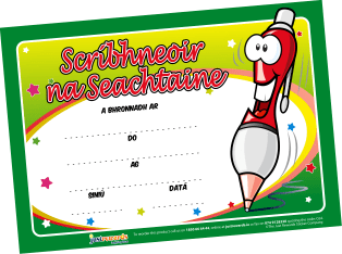 **Just Rewards Certificates Scribhneoir Na Seachtaine - ABC School Supplies