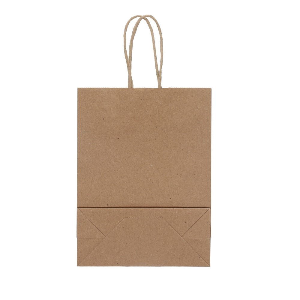 Kraft Party Bags Pack of 125 with handle - Brown - ABC School Supplies