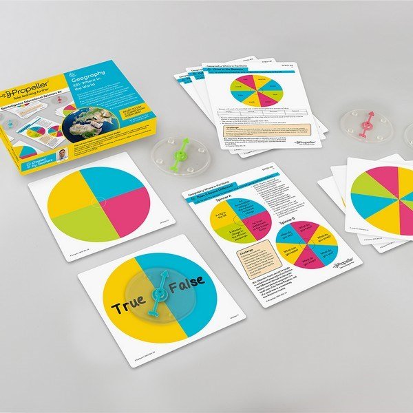 **KS1 Where in the world Geography Spinner Kit - ABC School Supplies