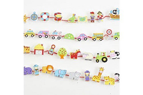 **Lacing Blocks Set - Pack Of 4 - ABC School Supplies