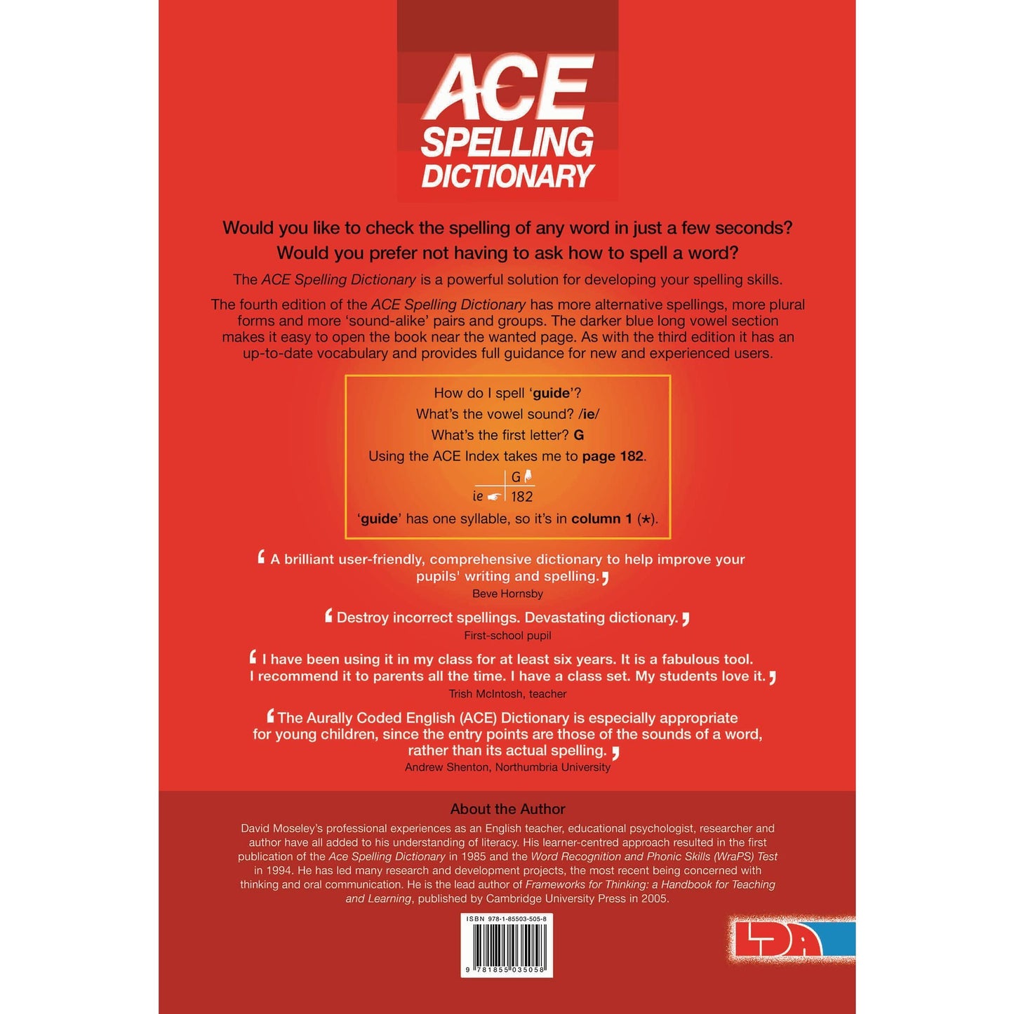 LDA ACE Spelling Dictionary - ABC School Supplies