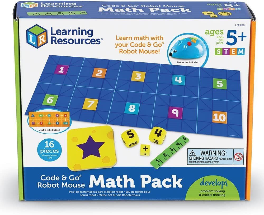 Learning Resources Code & Go® Robot Mouse Math Pack - ABC School Supplies