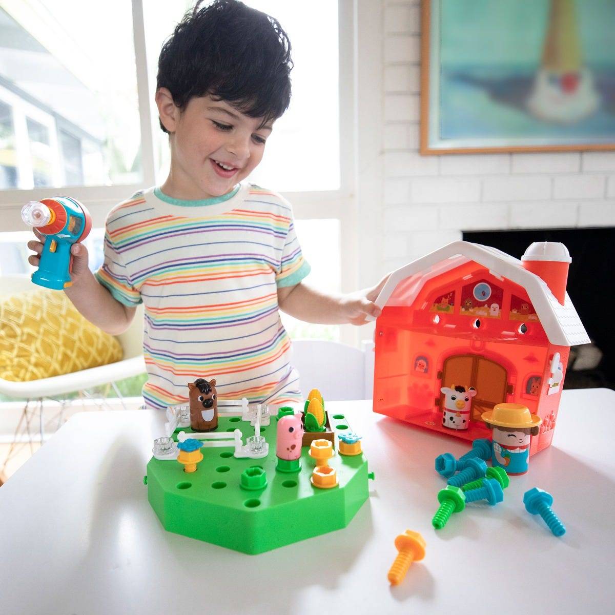 Learning Resources Design & Drill® Bolt Buddies® Barn - ABC School Supplies