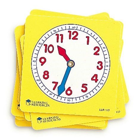 Learning Resources Pupil Clock Dials Set of 10 - ABC School Supplies