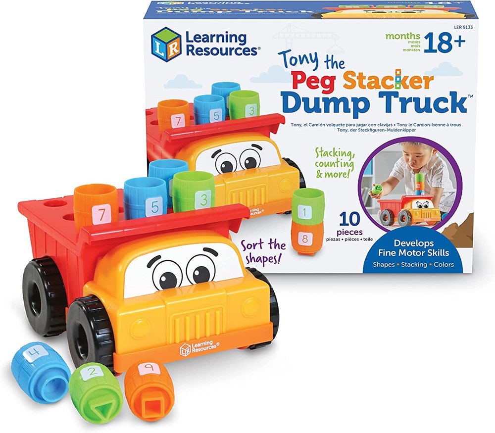 Learning Resources Tony The Peg Stacker Dump Truck™ - ABC School Supplies