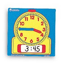 Learning Resources Write & Wipe Demonstration Clock - ABC School Supplies