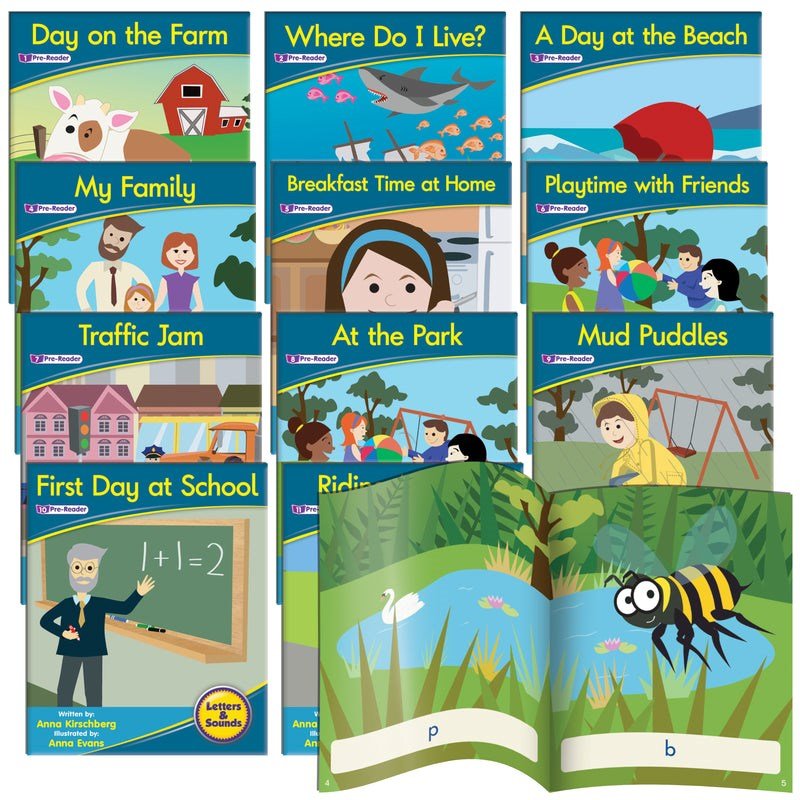 Letters & Sounds Phase 1 Set 1 Fiction - 6 Pack - ABC School Supplies