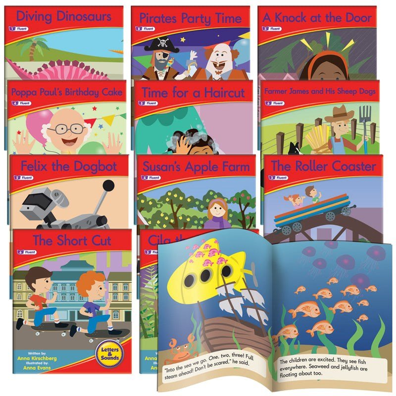 Letters & Sounds Phase 6 Set 1 Fiction - 6 Pack - ABC School Supplies