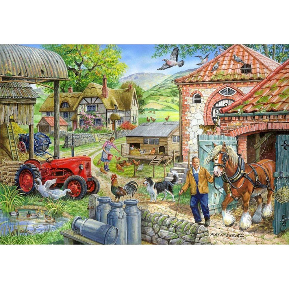 Manor Farm - 1000 Piece Jigsaw Puzzle - ABC School Supplies