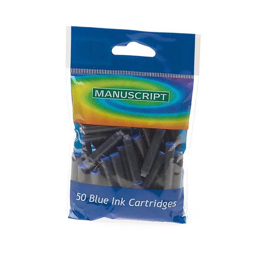 Manuscript Ink Cartridges - Pack Of 50 - Blue - ABC School Supplies