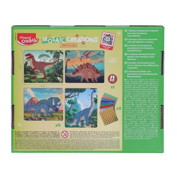 Maped Creativ Mosaic Creations - Dinosaurs - ABC School Supplies