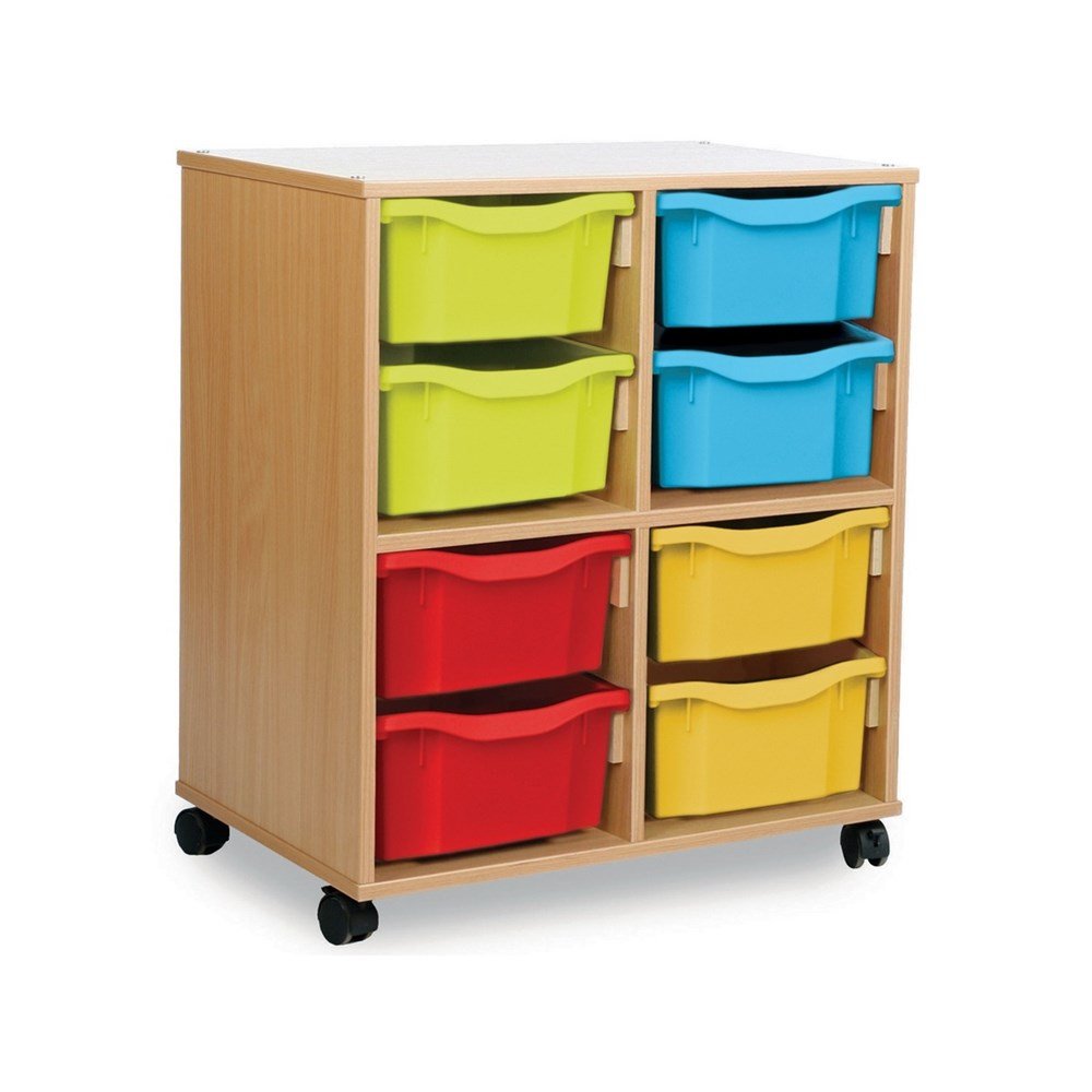 Monarch Allsorts Stackable Tray Storage Unit with 8 Double Trays - ABC School Supplies