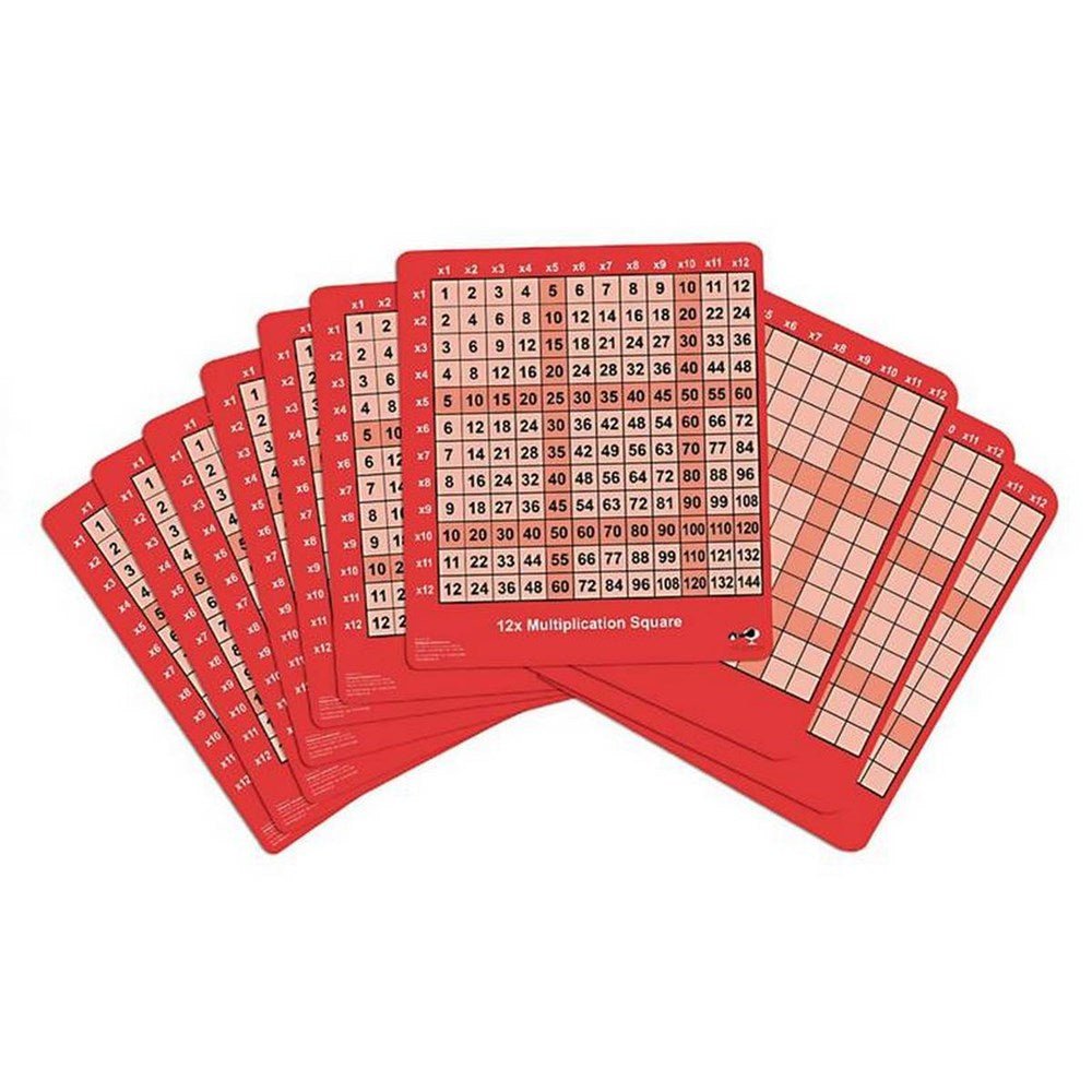 Multiplication Grids 210 X 240Mm Pack 10 - ABC School Supplies