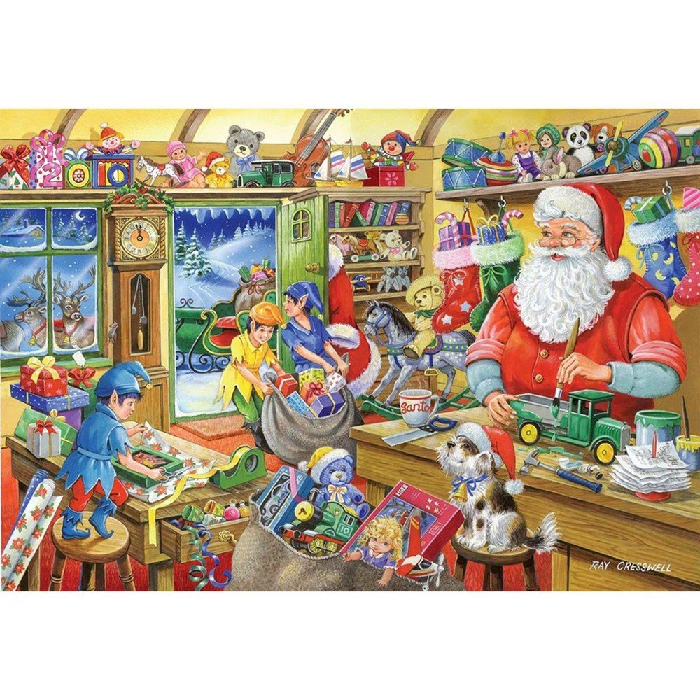 No.5 - Santa's Workshop - 500 Piece Jigsaw Puzzle - ABC School Supplies