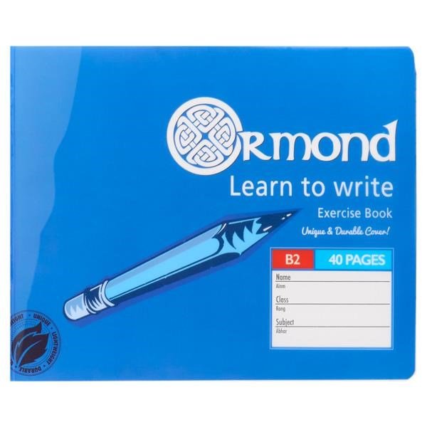 Ormond 40Pg B2 Durable Cover Learn To Write Copy Book - Pack Of 20 - ABC School Supplies