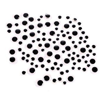 Peel And Stick Wiggle Eyes Pk100 - ABC School Supplies