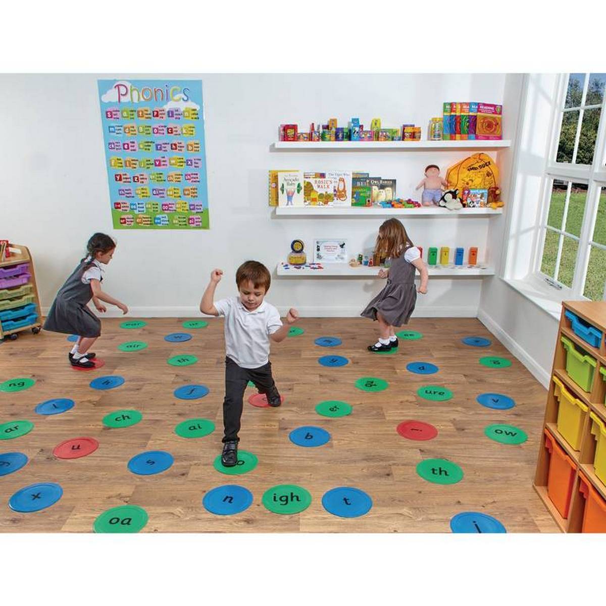 Phonics Indoor-Outdoor Spots - ABC School Supplies