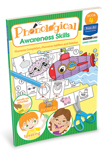 Phonological Awareness Skills Book 4: Phoneme Completion, And Phoneme Addition And Deletion - ABC School Supplies
