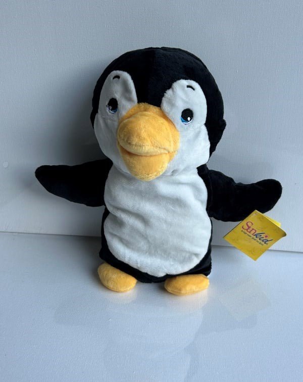 **Plush Penguin Hand Puppet - 25cm - ABC School Supplies