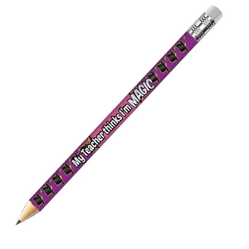 **Praise Pencils My Teacher Thinks I'M Magic! (Pack Of 10) - ABC School Supplies