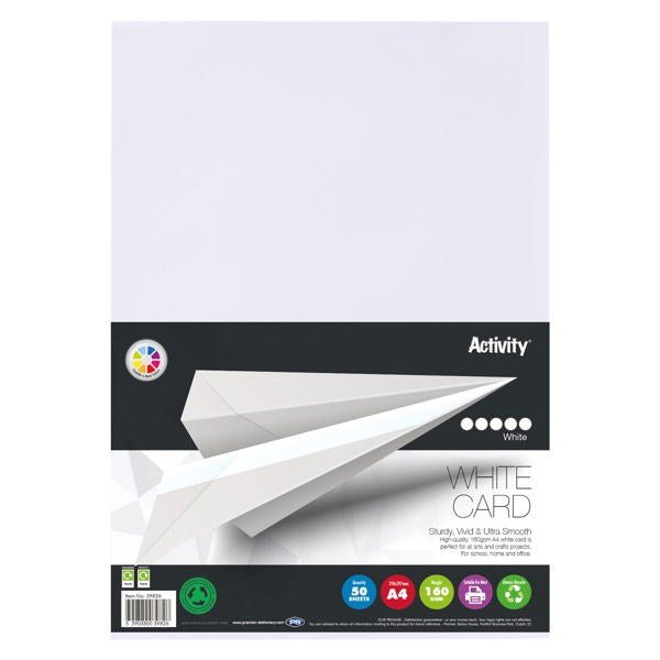 Premier A3 160G Activity Card White (Pack Of 50 Sheets) - ABC School Supplies