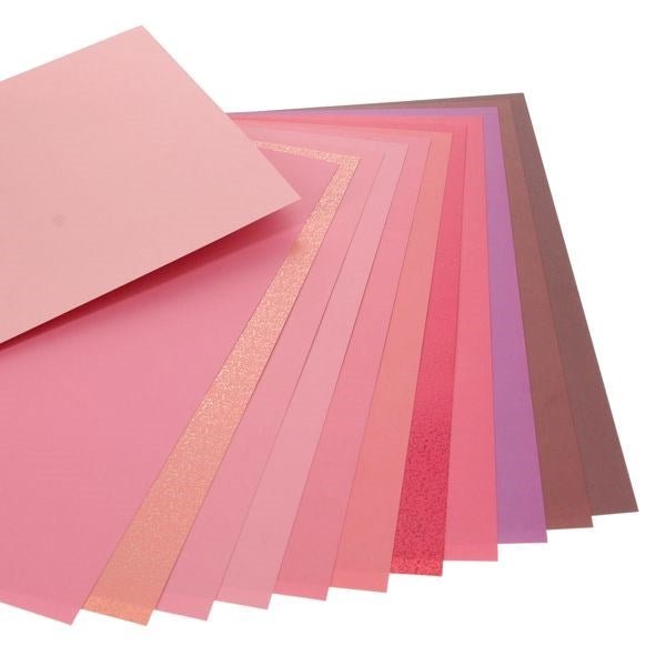 Premier A4 Card Pad 24 Sheets - Shades Of Pink - ABC School Supplies