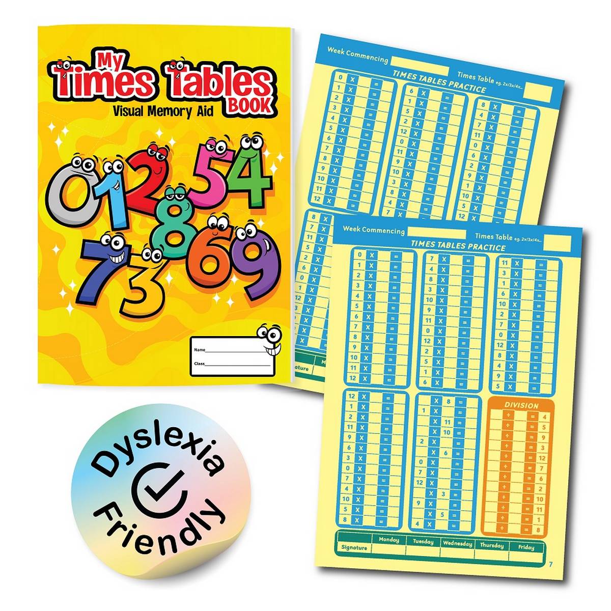My Times Table Book (Dyslexia friendly version)