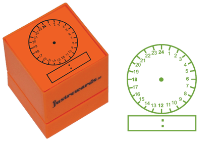 **Quik Brick Stamper - 24 Hour Clock Face - ABC School Supplies
